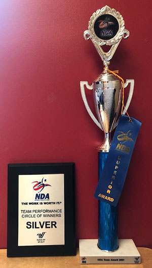 NDA Cheerleading Team Award 2021