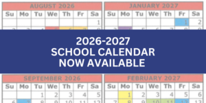 2026-2027 School Calendar Now Available